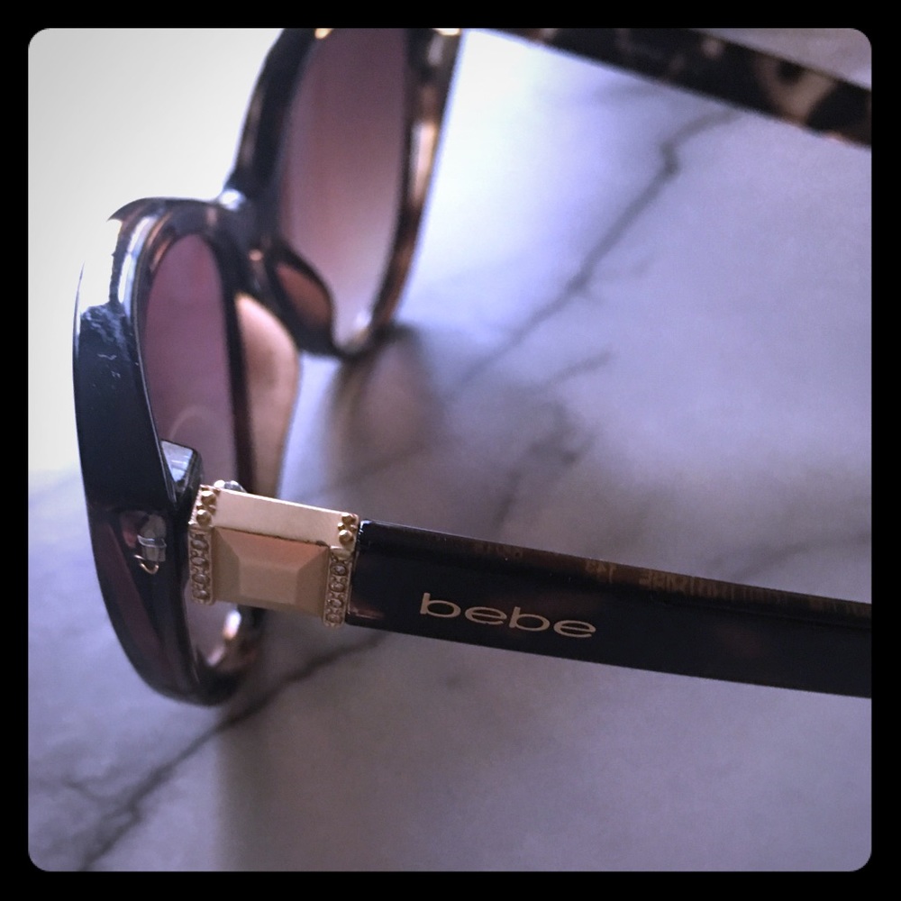 Bebe cat eye tortoise shell sunglasses